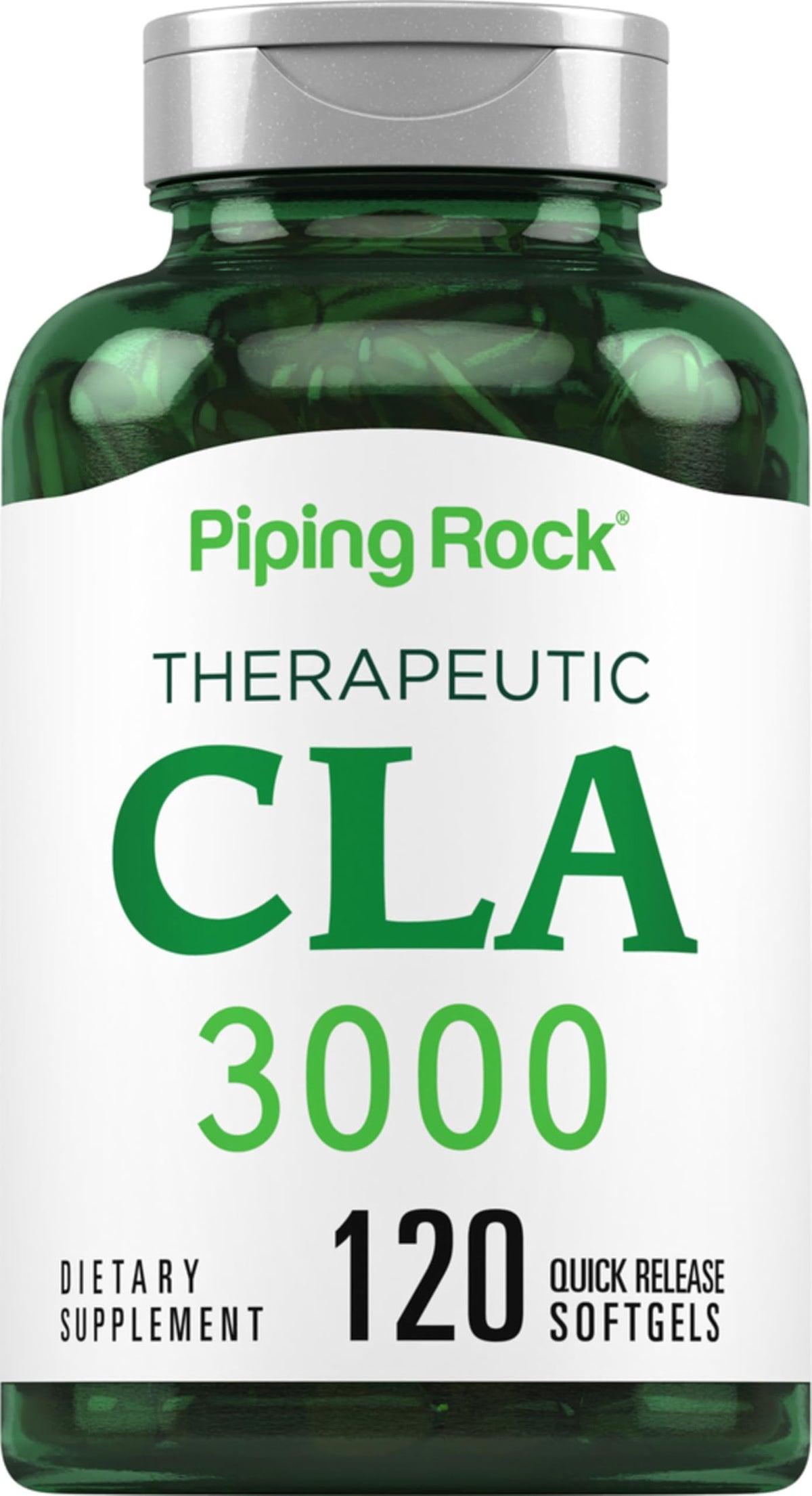 Piping Rock bottle front view showing label and serving information for easy identification