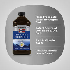Measured serving on a spoon of Piping Rock cod liver oil for easy dosing