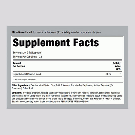 Piping Rock close-up label with ingredient highlights and testing badge benefit