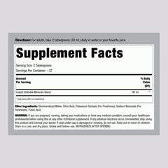 Piping Rock close-up label with ingredient highlights and testing badge benefit