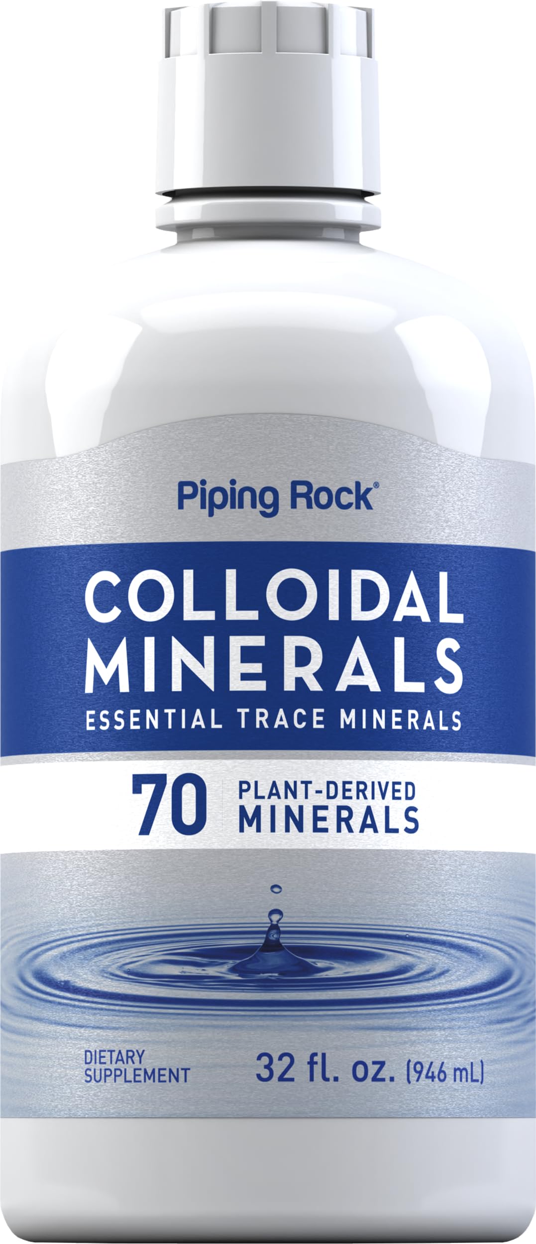 Piping Rock front packaging showing bottle and clear ingredient claims for trust