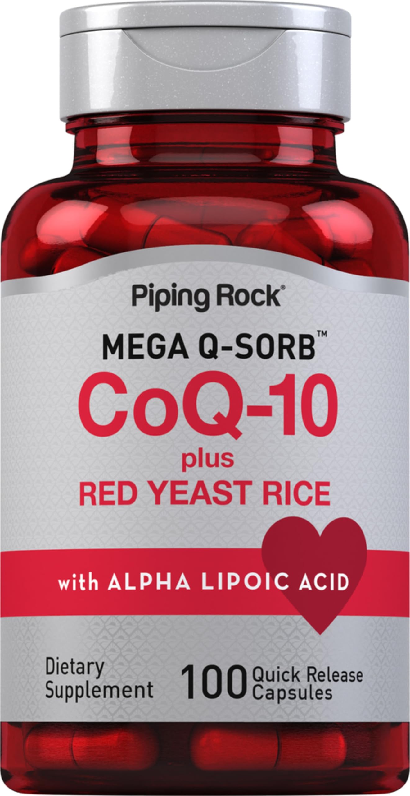 Piping Rock CoQ10 120mg 100 capsules bottle