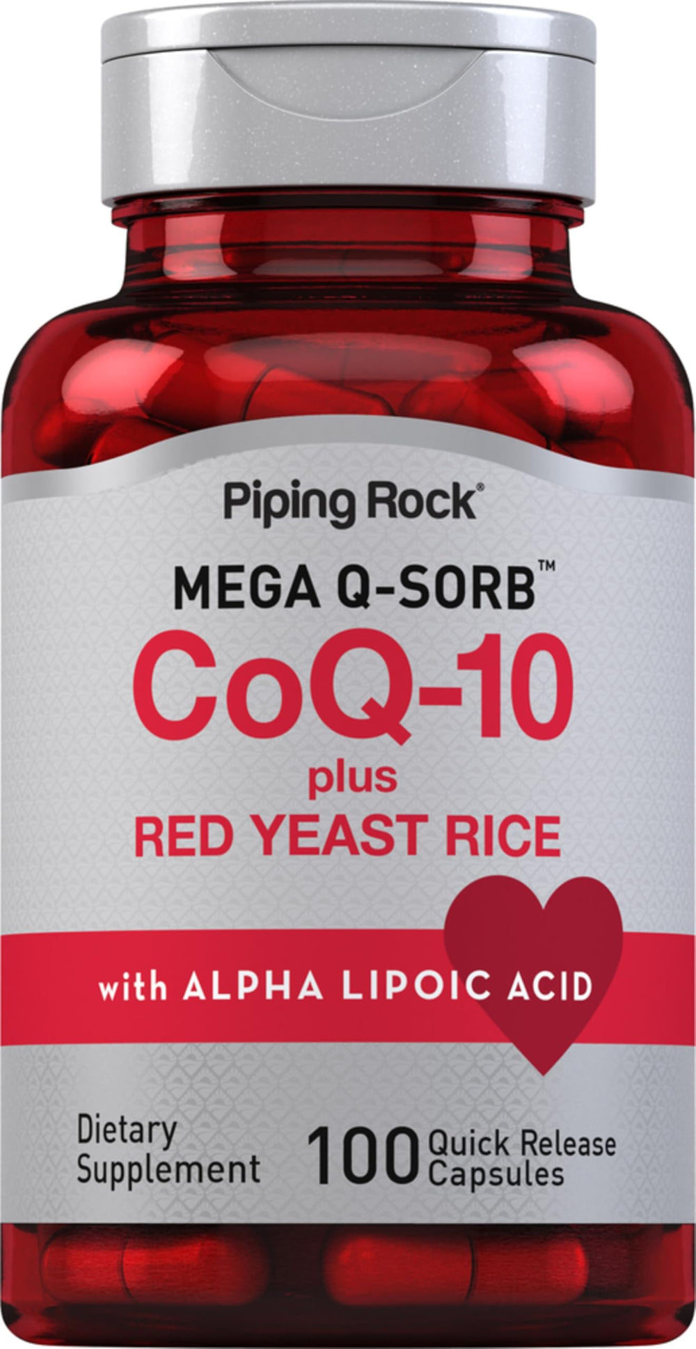 Piping Rock CoQ10 120mg 100 capsules bottle