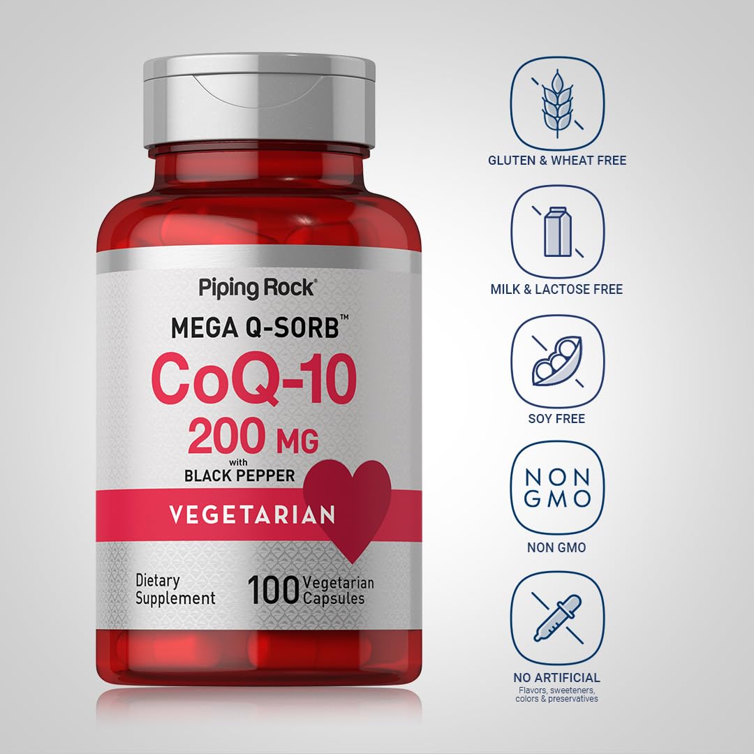Piping Rock ingredient texture detail highlighting Mega Q-Sorb for enhanced absorption