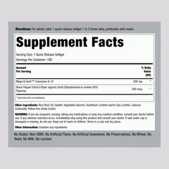 Piping Rock softgels close-up showing smooth texture and quick-release surface