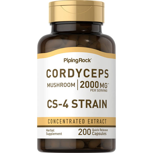 Piping Rock Cordyceps Capsules bottle – front view