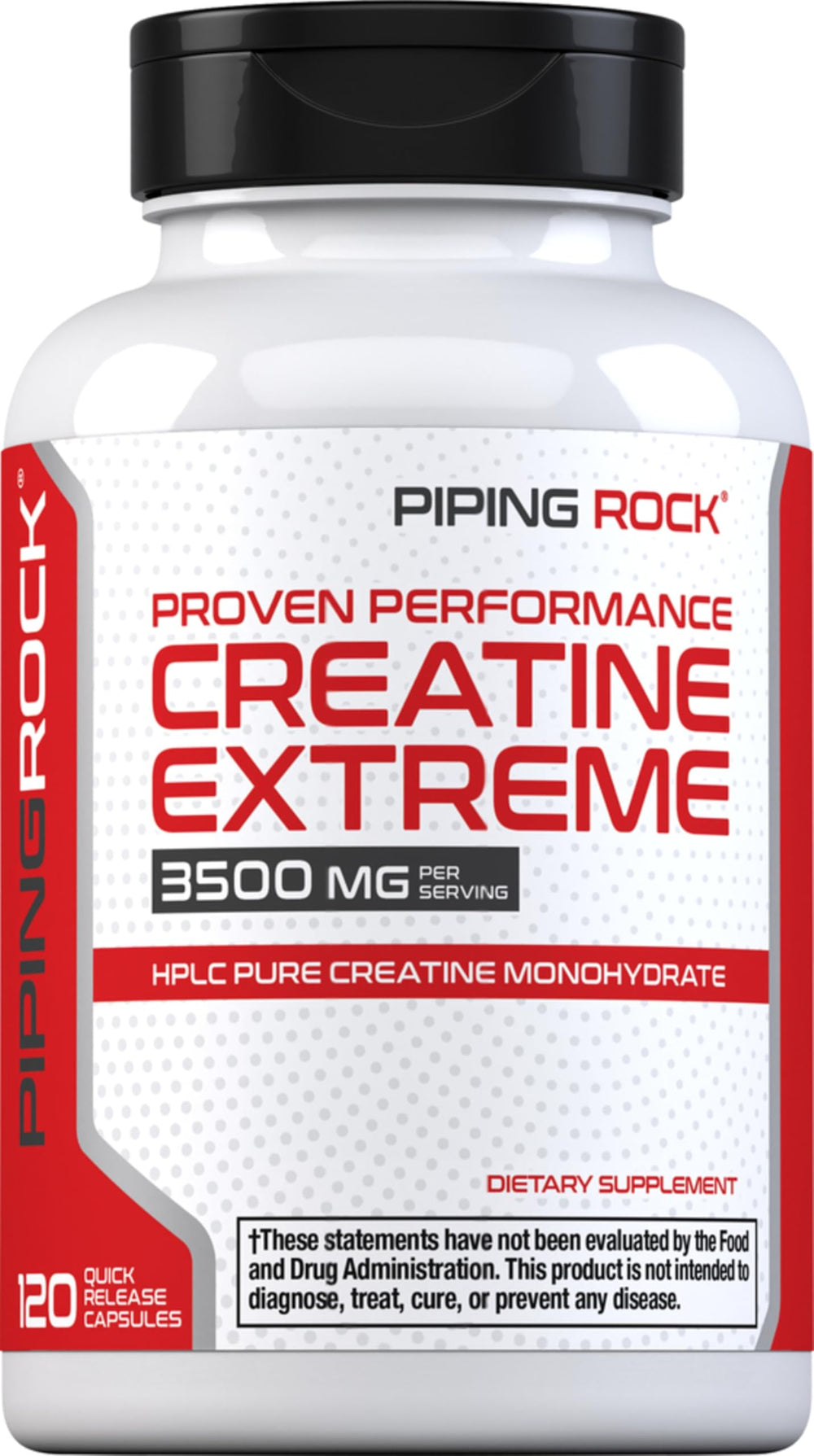 Piping Rock front packaging showing product name and capsule count for convenience