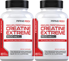 Piping Rock Creatine Monohydrate Capsules bottle and label