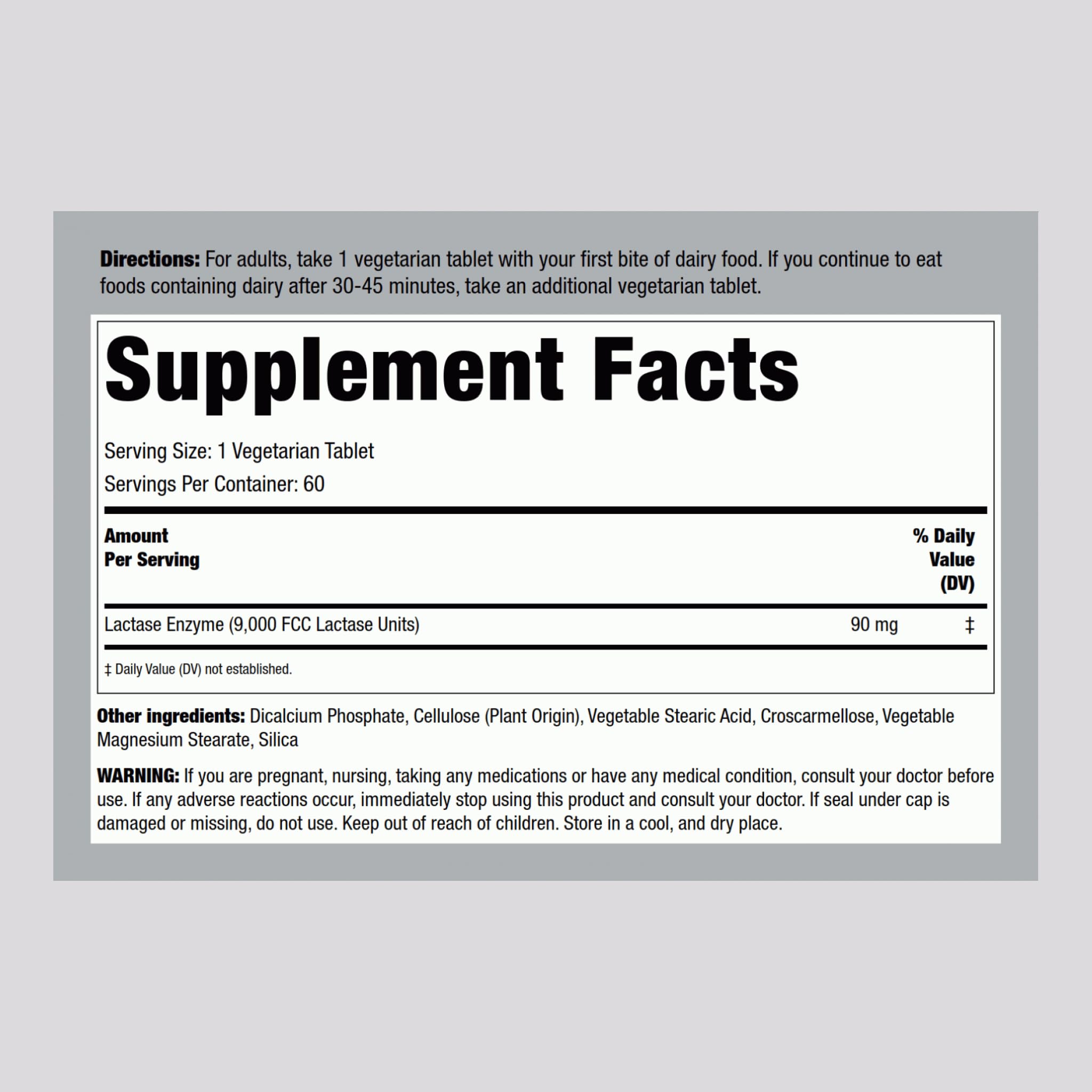 Dairy Relief Pills tablets close-up