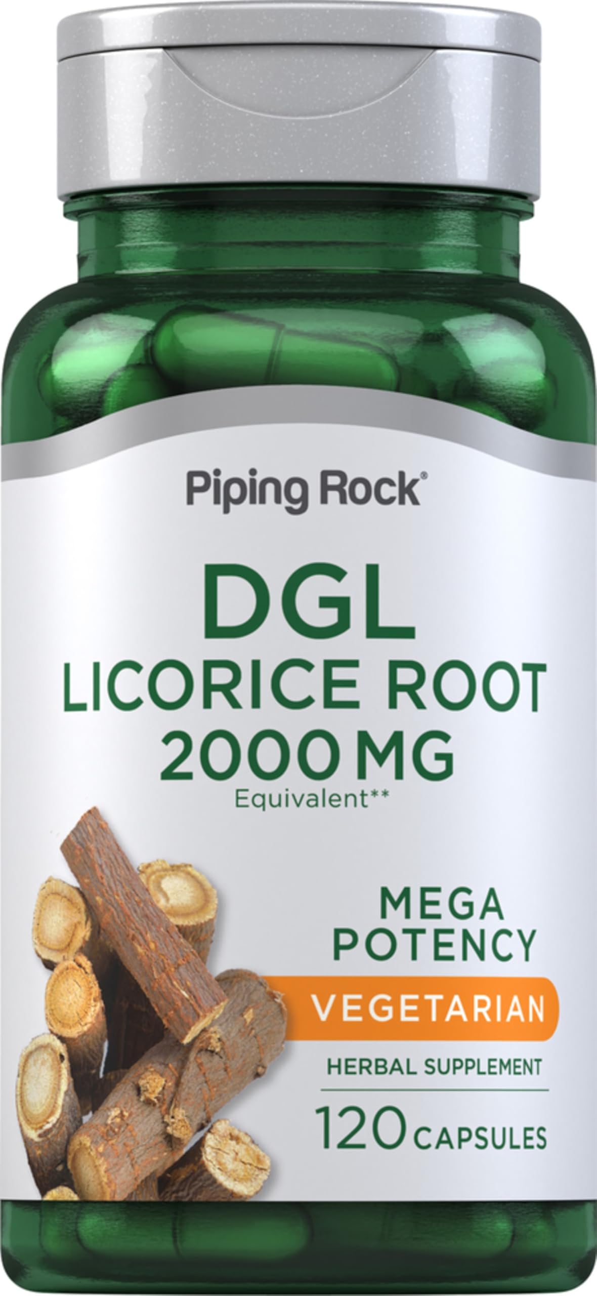 Piping Rock front label view showing product name and capsule count benefit of clarity