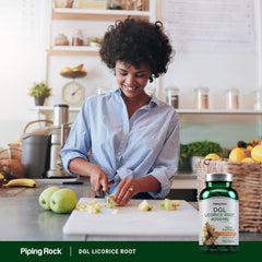 Piping Rock tablet in hand demonstrating chewable convenience and portability