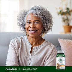 Piping Rock bottle on kitchen shelf lifestyle image indicating convenient daily use