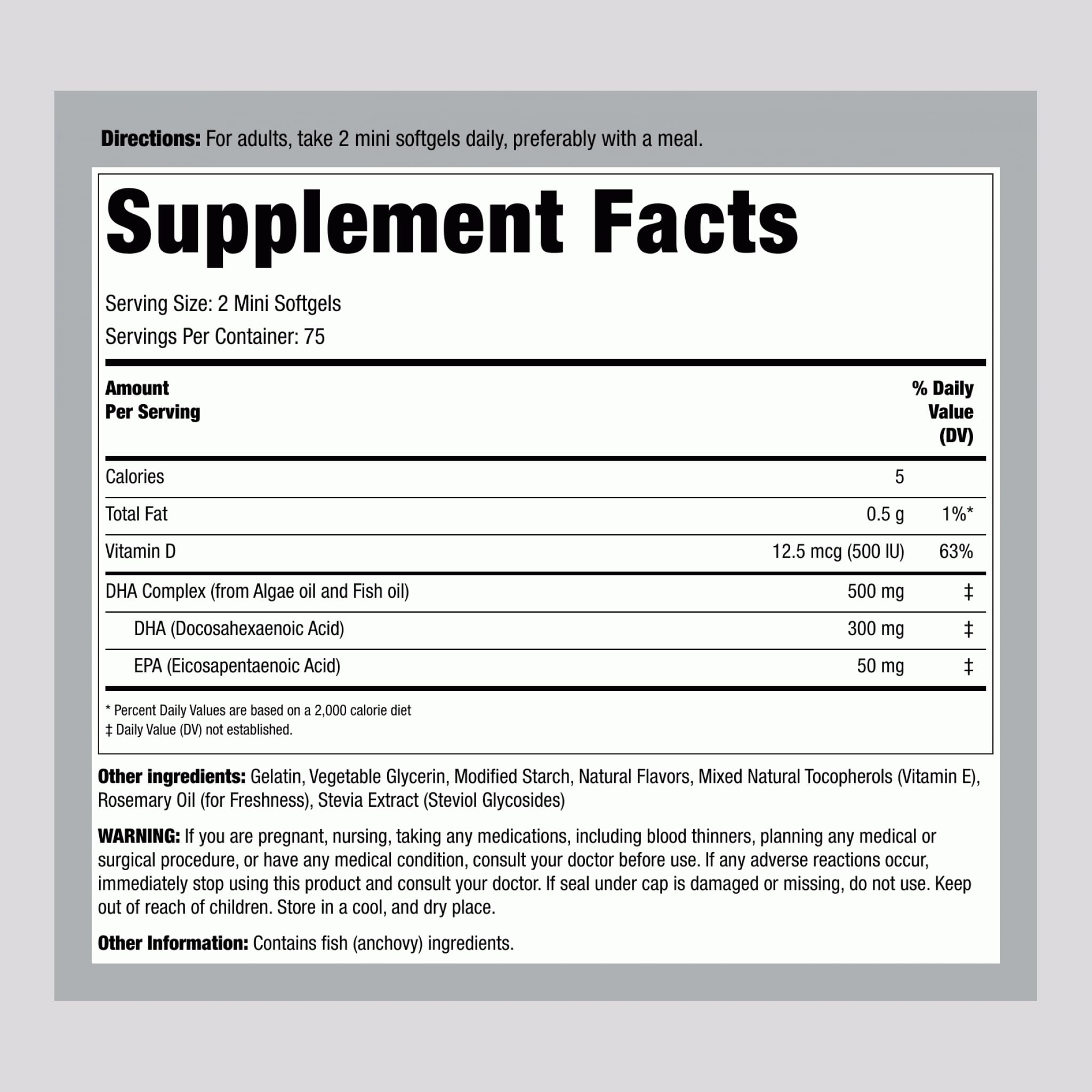 Piping Rock close-up of mini softgels showing smooth texture