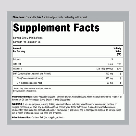 Piping Rock close-up of mini softgels showing smooth texture