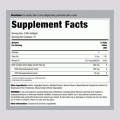 Piping Rock close-up of mini softgels showing smooth texture