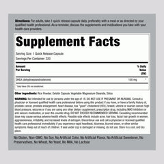 Piping Rock closeup of a quick release DHEA capsule highlighting smooth texture and fast dissolution