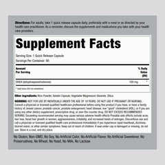 Close-up of Piping Rock DHEA capsule texture highlighting quick-release convenience