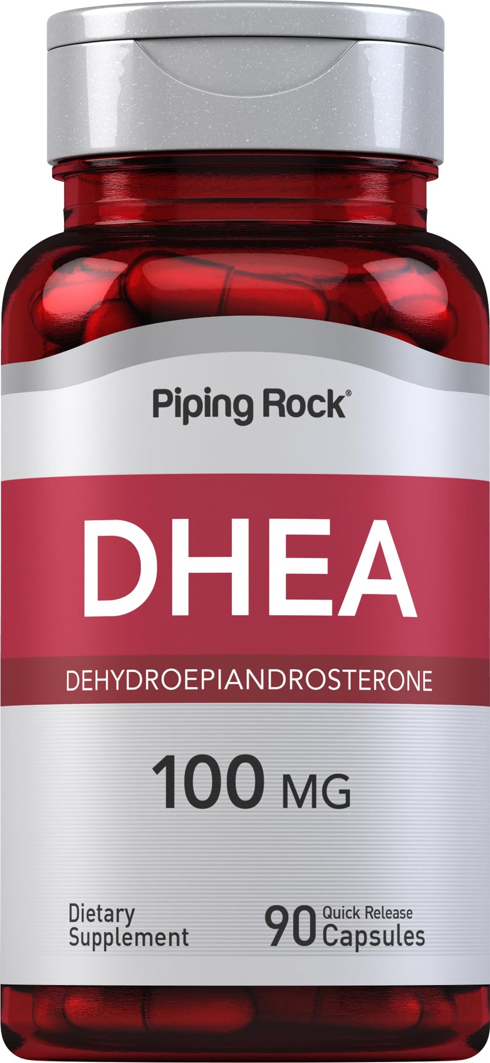 Piping Rock bottle front view showing label and capsule count benefit clarity