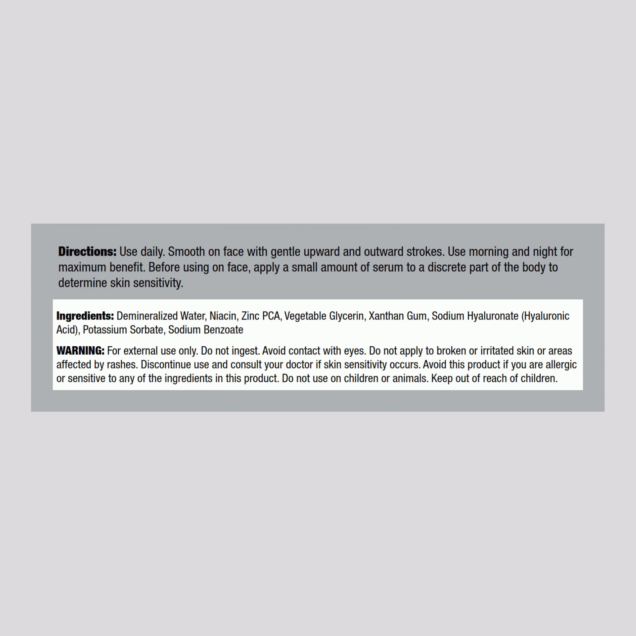 Piping Rock dropper dispensing serum drops for easy application benefit
