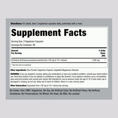 Piping Rock open bottle with capsules visible for easy daily dosing