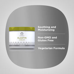 Piping Rock cream being used on face portraying lightweight daily moisturizing