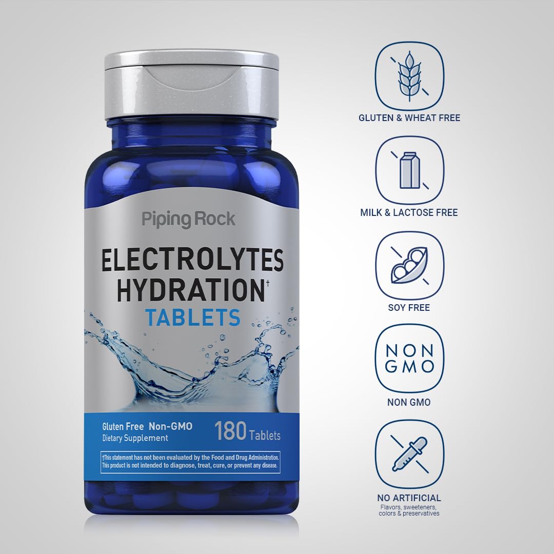 Piping Rock bottle with cap open showing convenient capsule dispensing benefit
