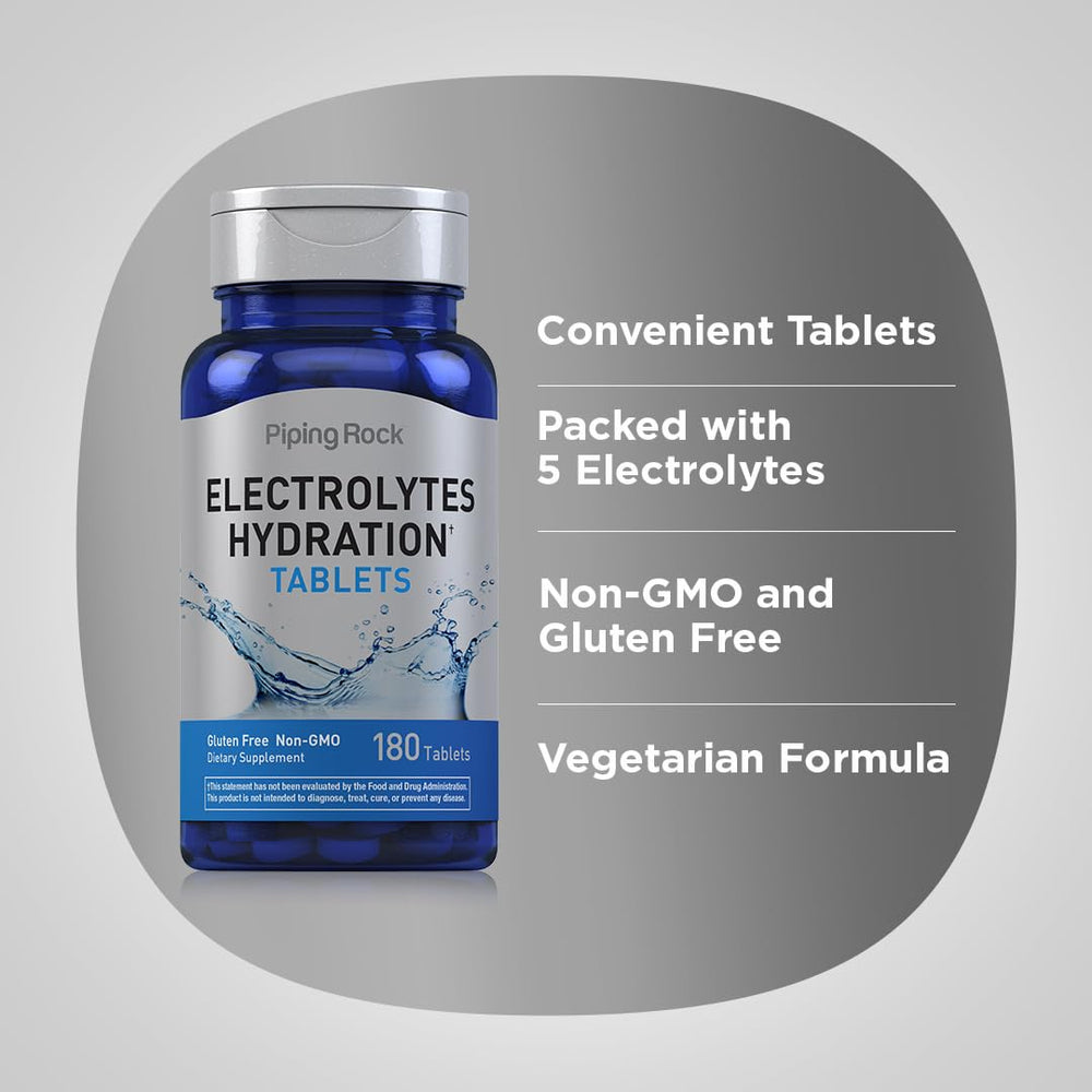 Piping Rock tablets in hand demonstrating portable size and travel convenience
