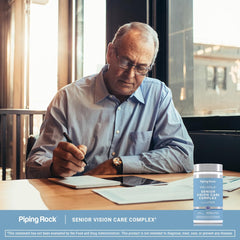 Piping Rock bottle beside other supplements showing daily routine compatibility benefit
