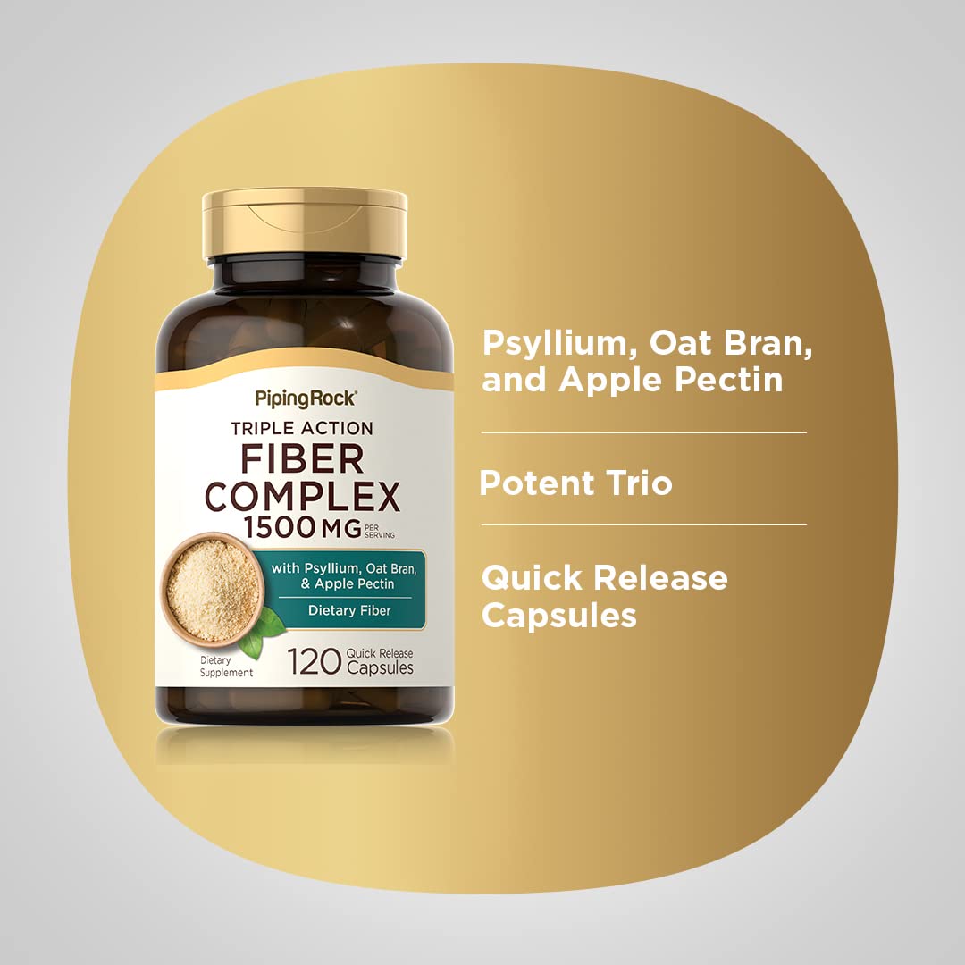 Piping Rock oat bran texture shot, highlighting mixed fiber profile benefit