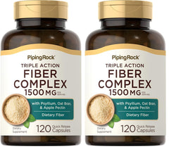 Piping Rock Fiber Complex bottle with label showing 1500mg and 120 capsules