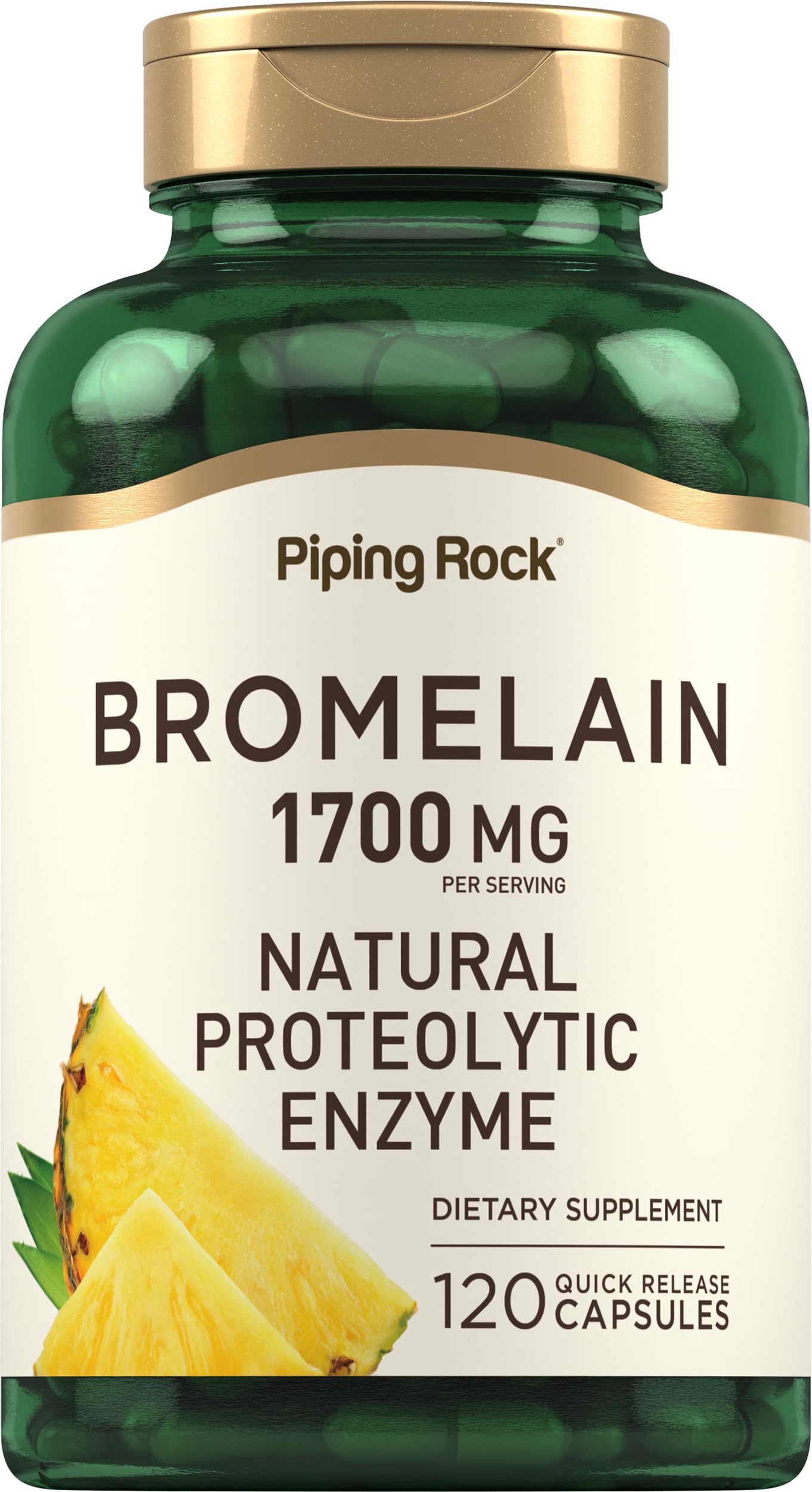 Piping Rock front bottle view showing brand and capsule count benefit convenience