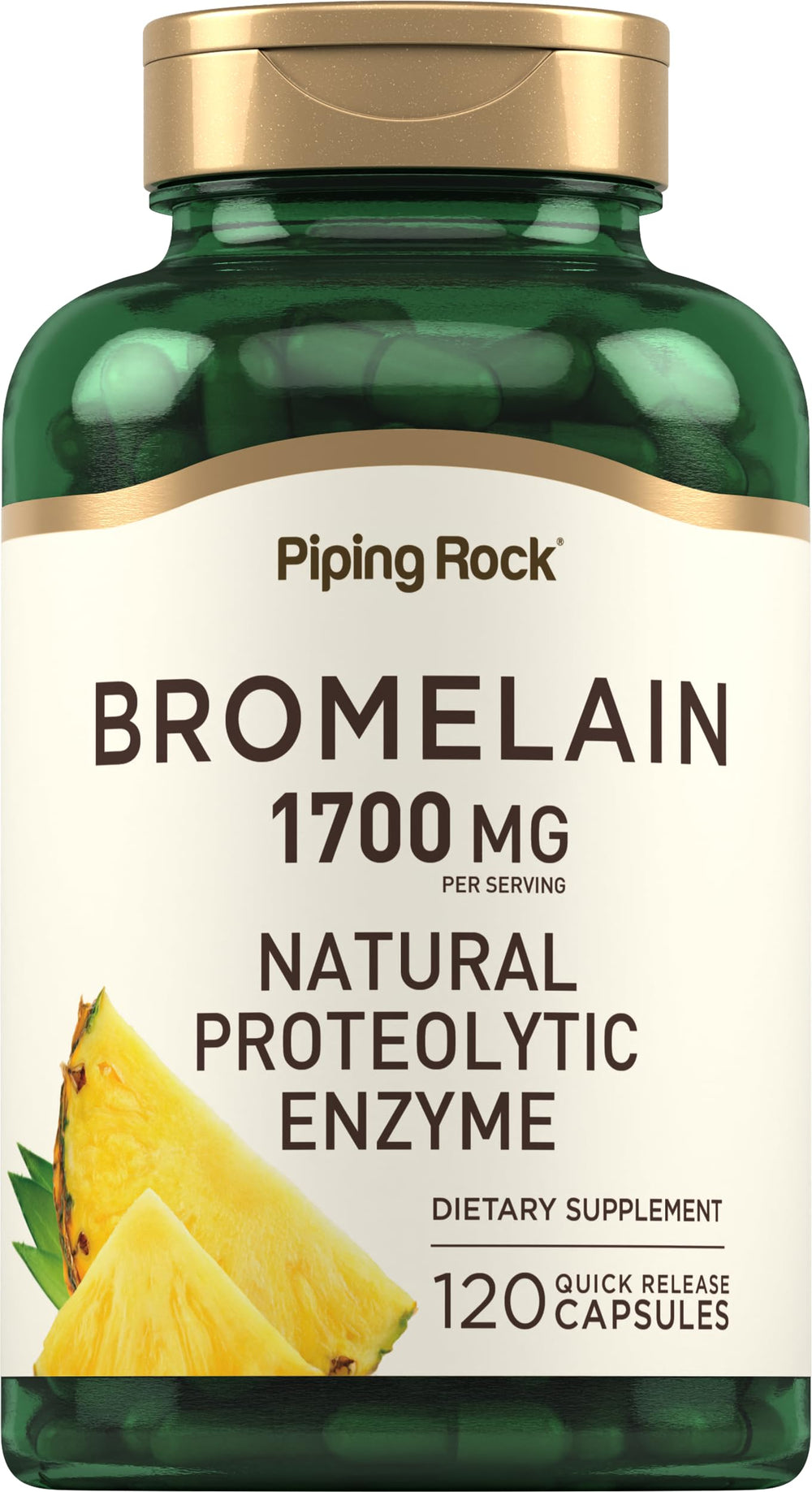Piping Rock front bottle view showing brand and capsule count benefit convenience