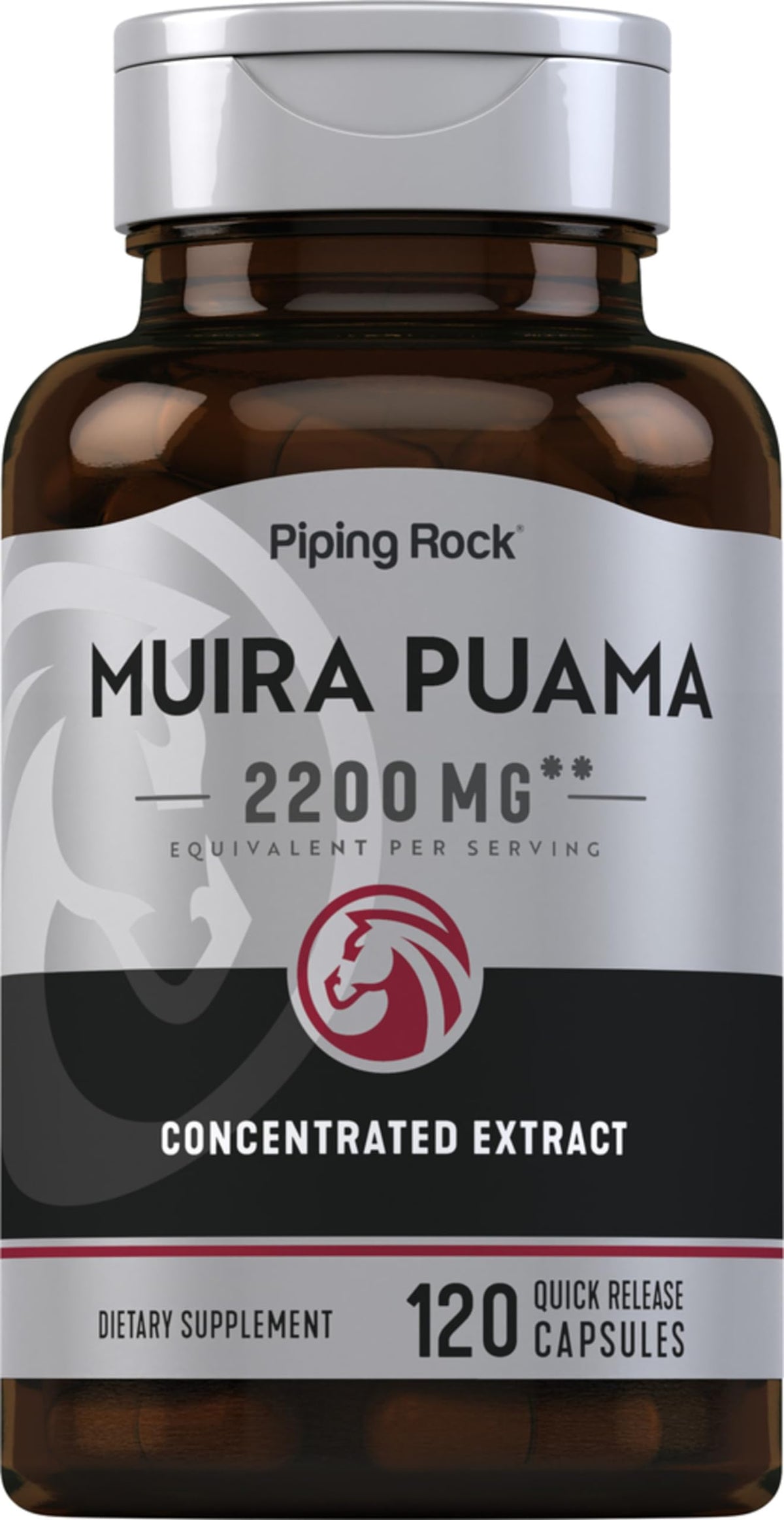 Piping Rock front bottle showing label and capsule count for clear identification and value