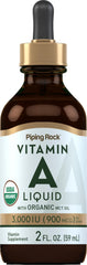 Piping Rock front bottle showing clear label and serving info for easy choice