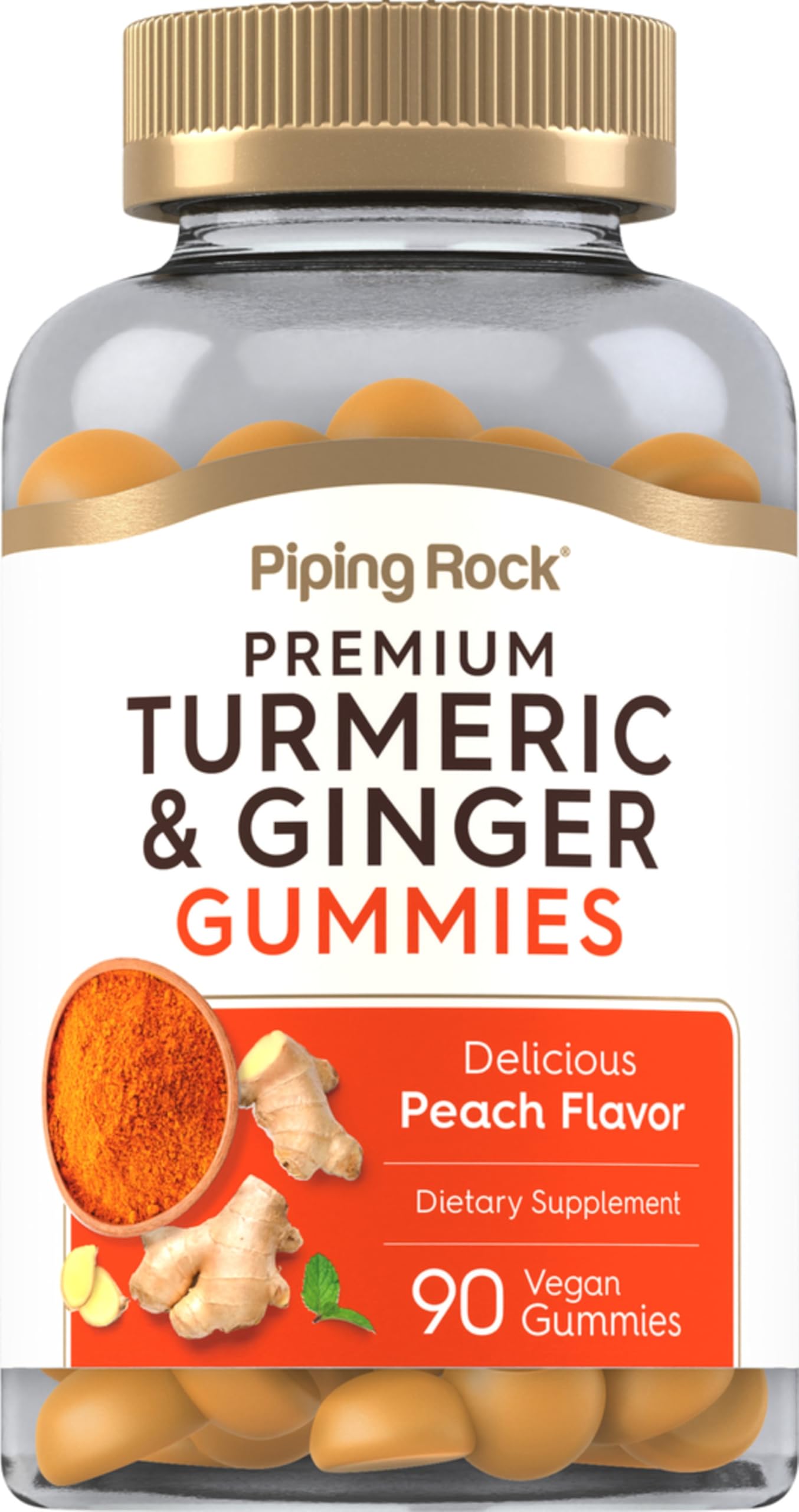 Piping Rock front packaging showing bottle and label for easy identification and benefits