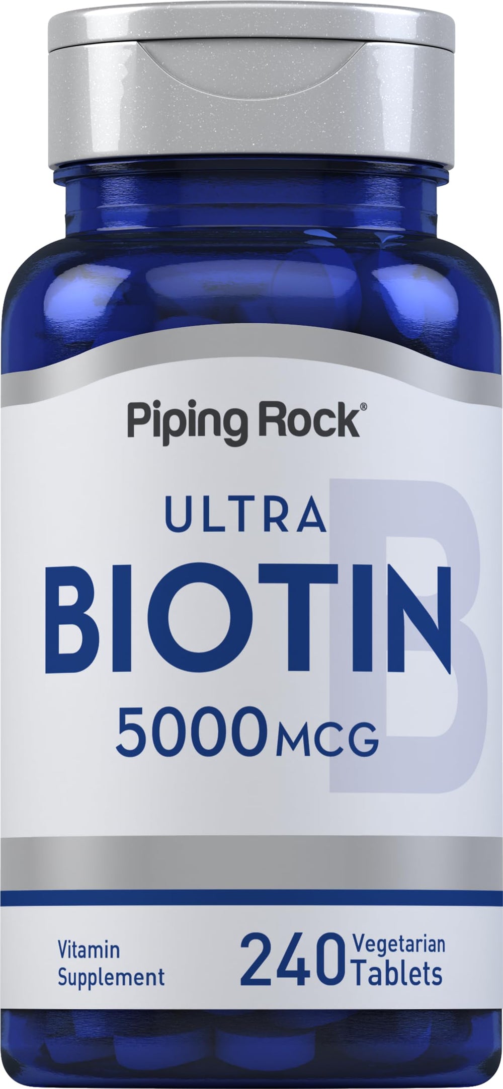 Piping Rock front packaging showing bottle and label for easy identification and storage