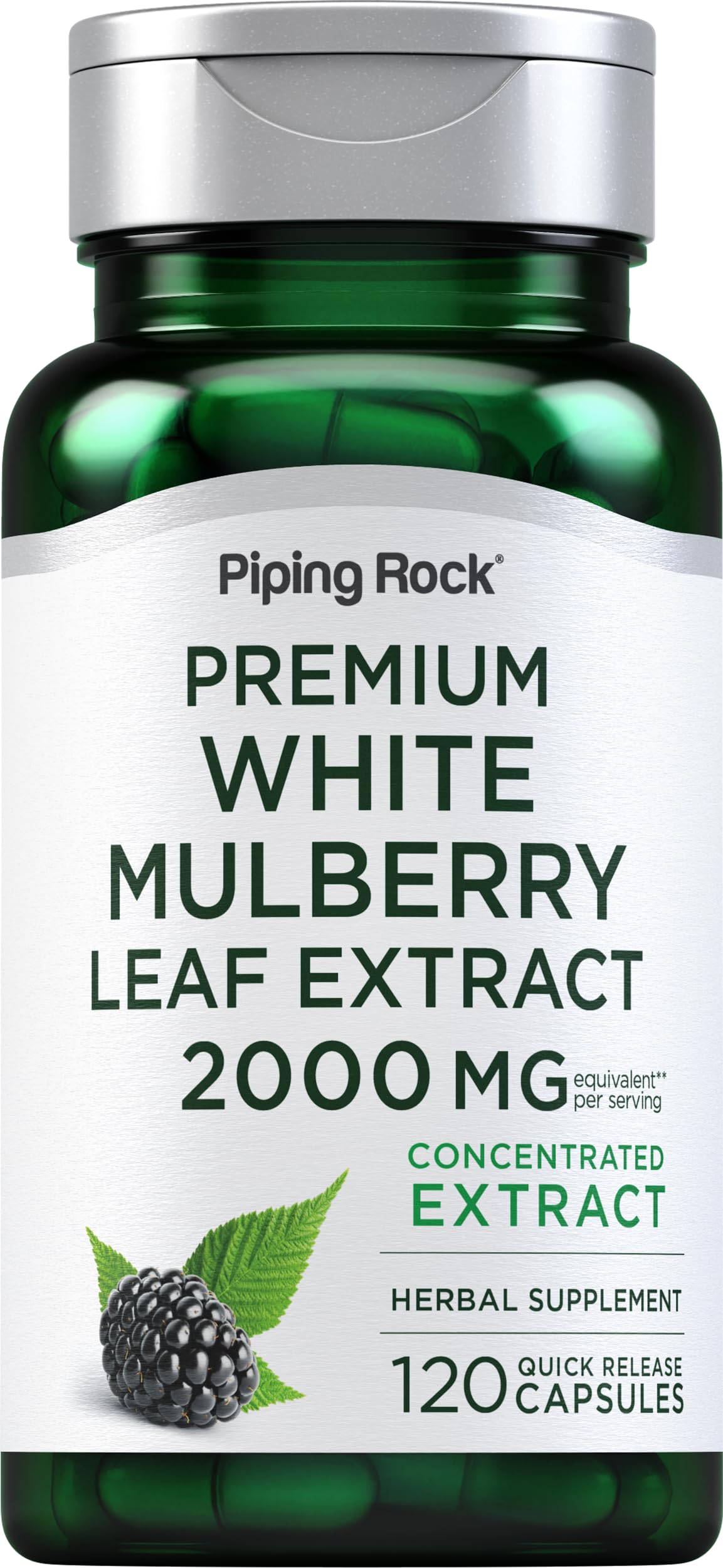 Piping Rock front packaging showing bottle and label for easy identification benefit