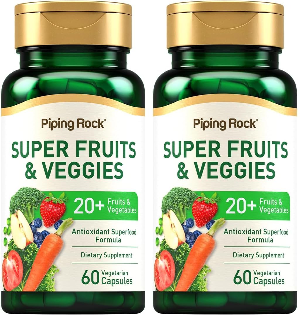 Piping Rock Fruits & Veggies Supplement bottle - front view