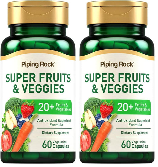 Piping Rock Fruits & Veggies Supplement bottle - front view