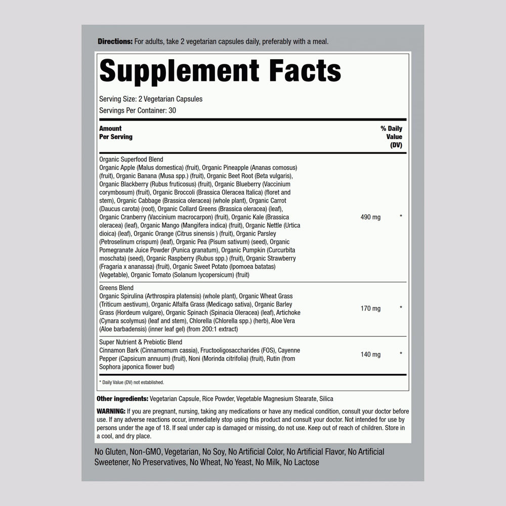 Close-up of Piping Rock vegetarian capsules highlighting capsule texture and convenience
