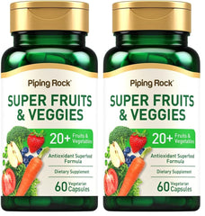 Piping Rock Fruits & Veggies Supplement bottle with 60 capsules