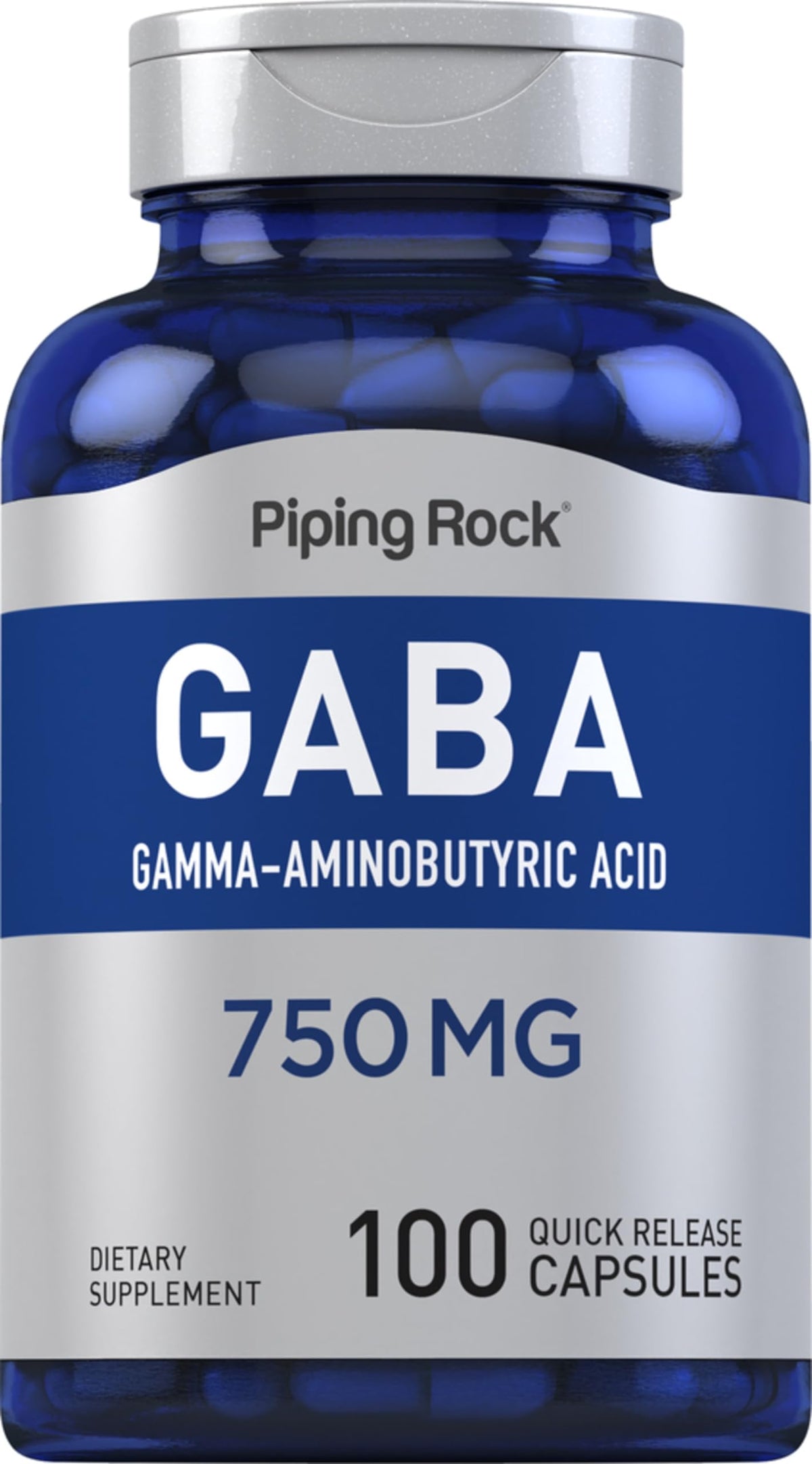 Piping Rock bottle front view showing product and 100-count label benefit clarity