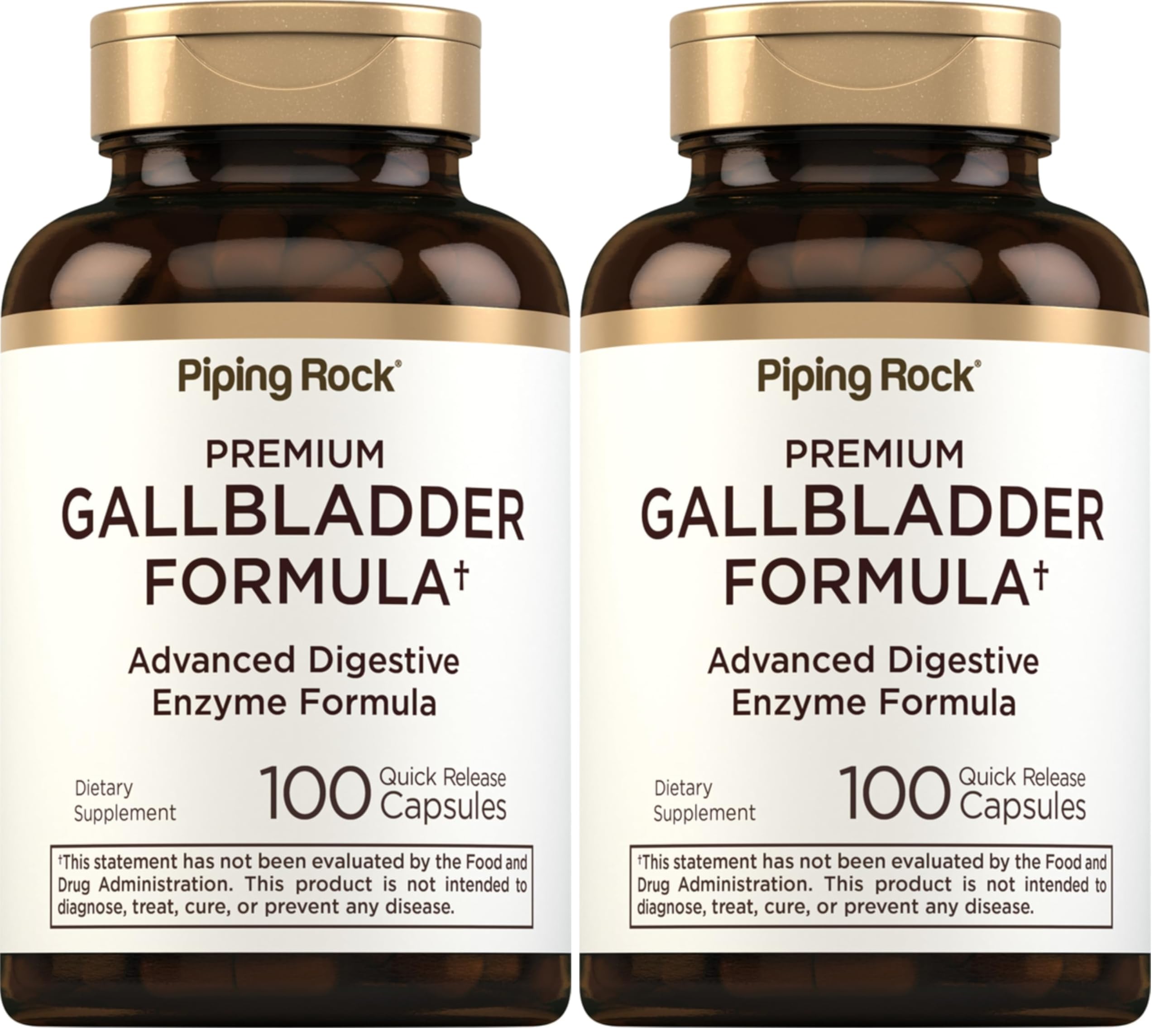 Piping Rock Gallbladder Supplement bottle with 100 capsules