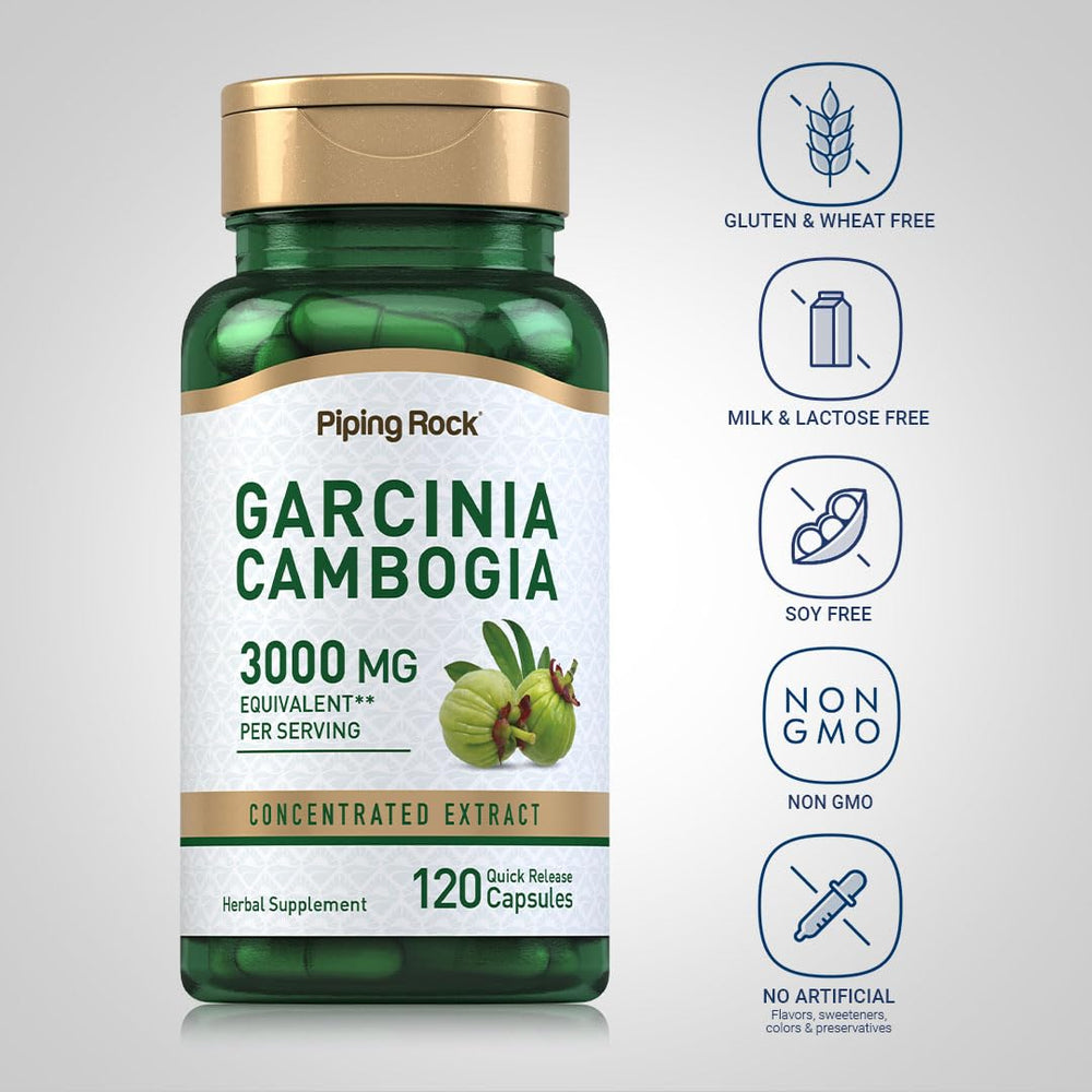 Piping Rock quick-release capsules spilled to show size and swallow-friendly shape