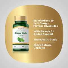 Piping Rock label detail showing standardized 24% flavone glycosides claim