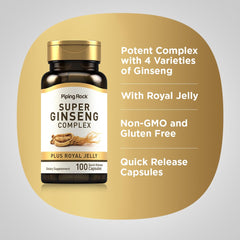 Piping Rock label detail showing ingredients and lab-tested assurance information