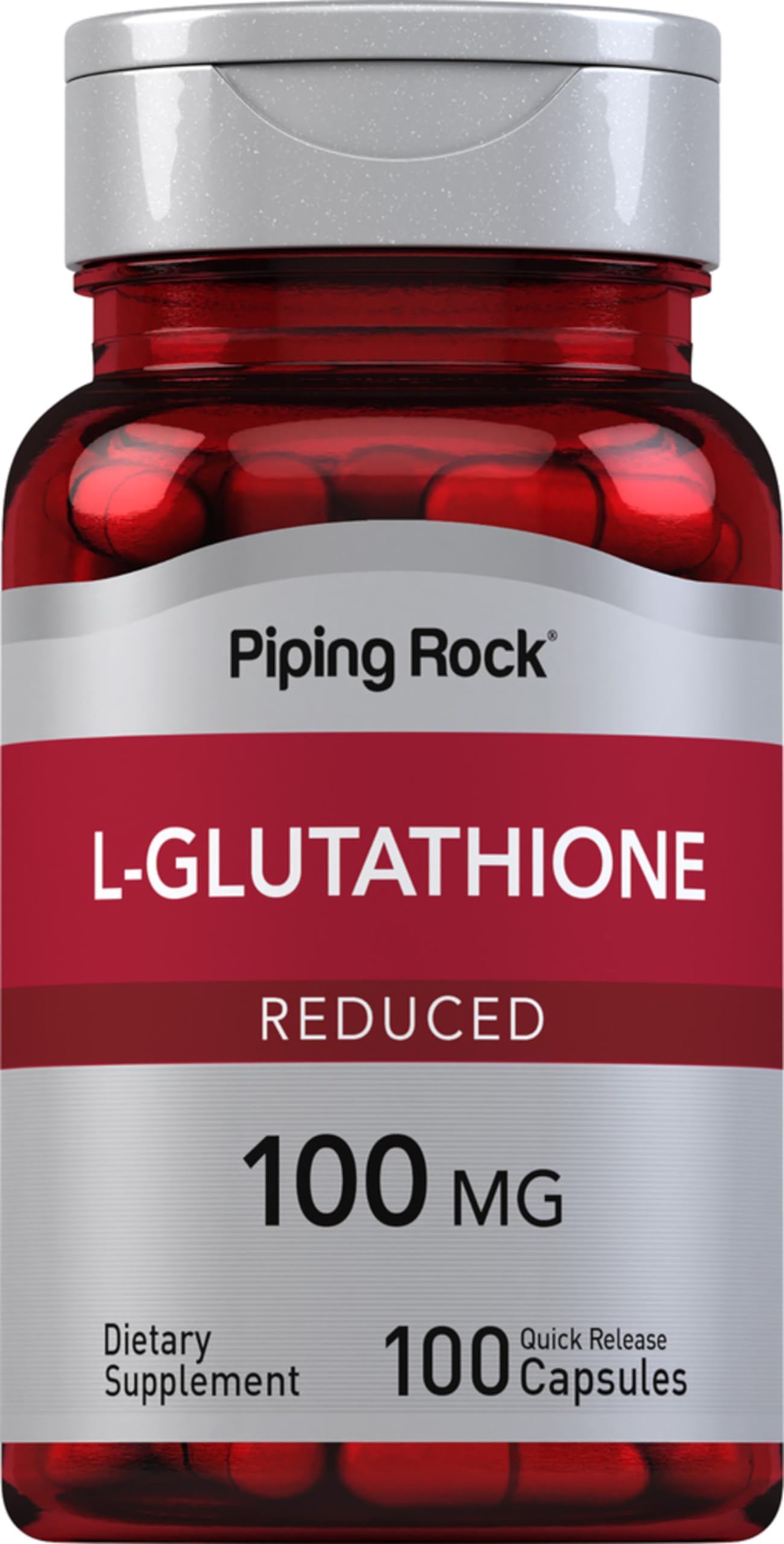 Piping Rock front packaging showing bottle and label for easy identification and dosage
