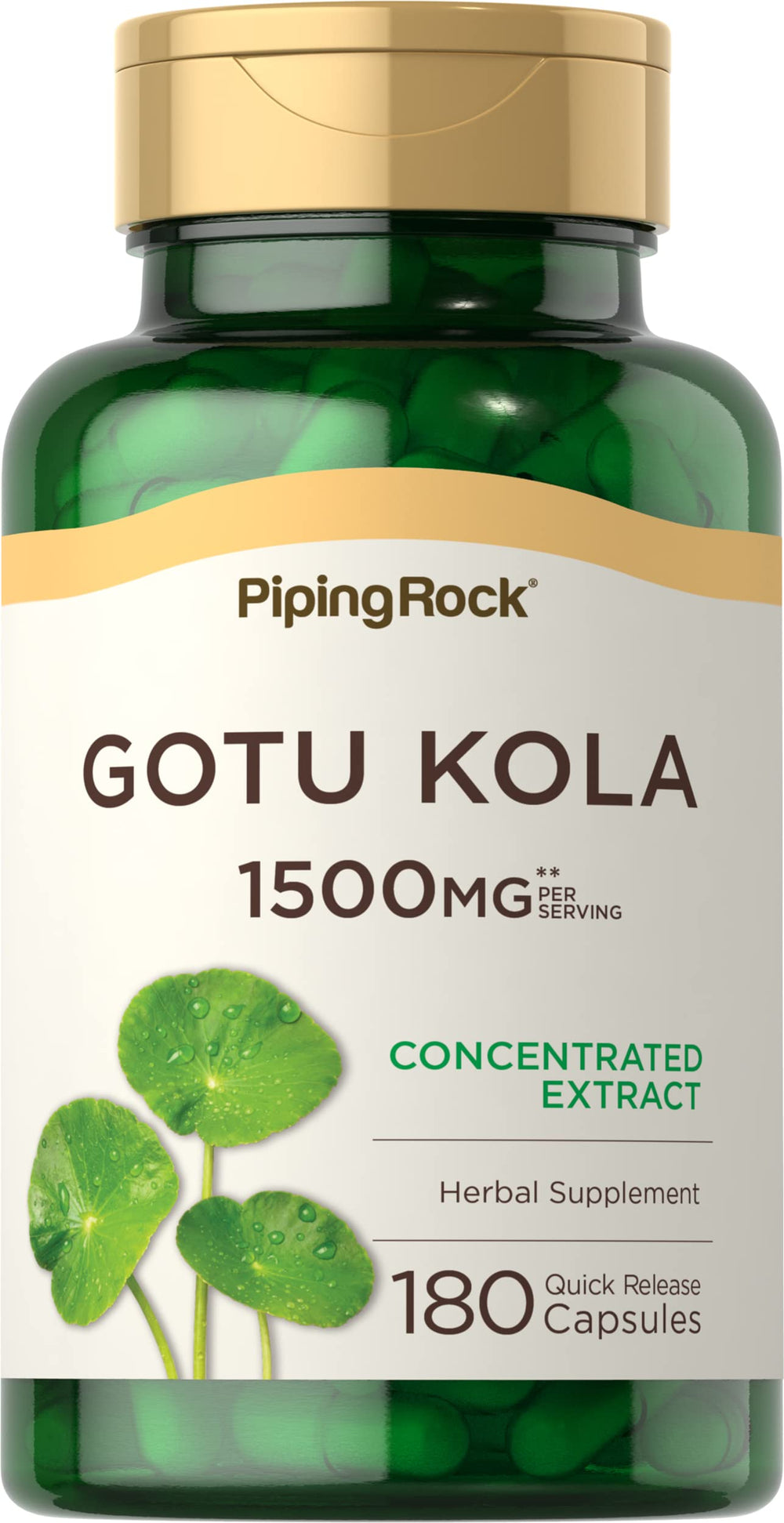 Piping Rock front label showing product name and capsule count for confident purchase