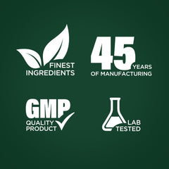 Piping Rock label detail showing ingredient and lab-tested assurance