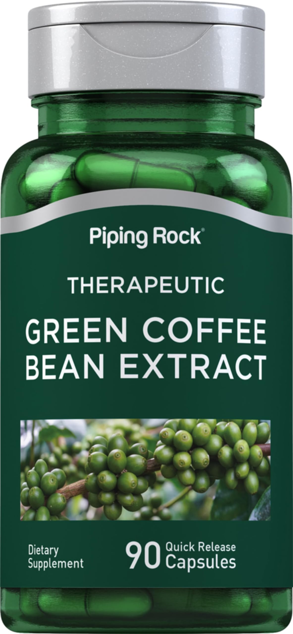 Piping Rock Green Coffee Bean Extract bottle with label